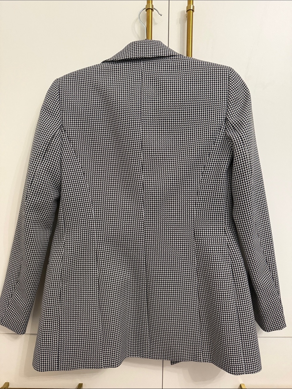 Bar III Black and White Houndstooth Double-Breasted Blazer - Picture 2 of 2
